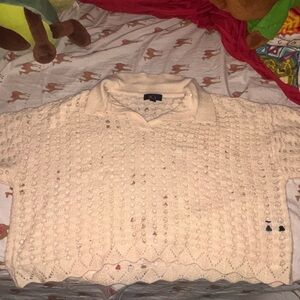 BCX Cream Cowl Neck Sweater